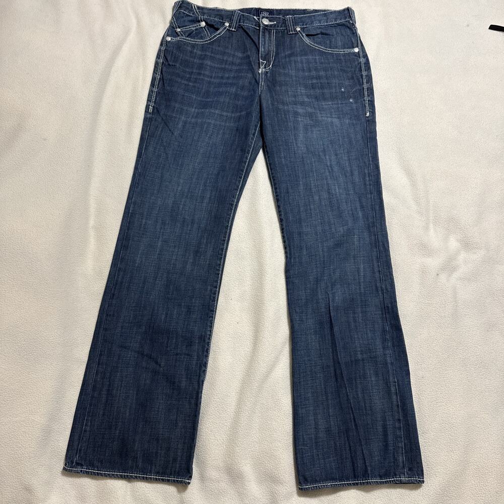 Rock and Republic Jeans Men's Size 36x34 Straight Leg Dark Wash Rebellion R5101